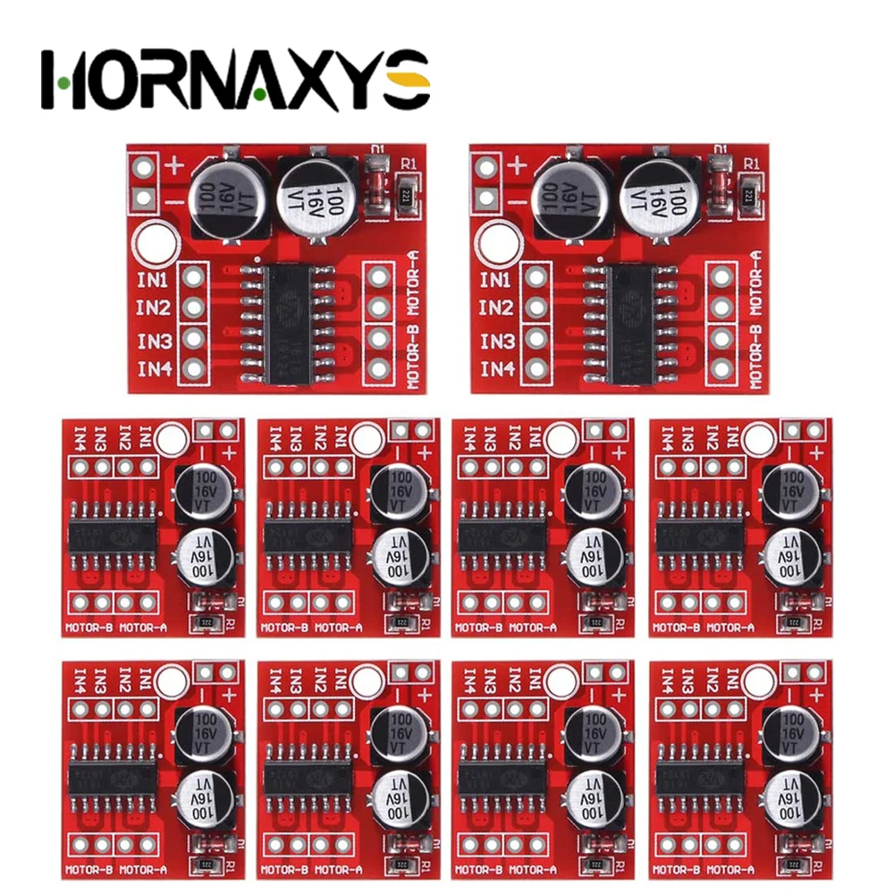 5/10PCS 298N 1.5A 2-way MX1508 DC Motor Driver Module MINI PWM Speed Dual H-Bridge Stepper Motor L298N Motor Speed Control Board