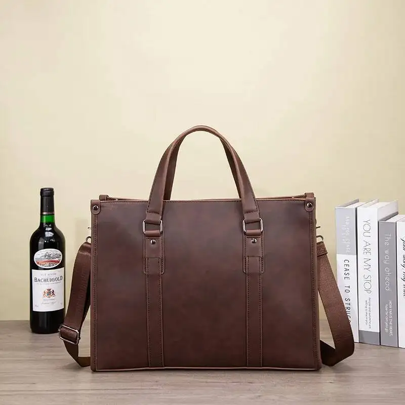 2025 Nuova borsa per laptop grande Capaci Borsa a tracolla Briease oulder da uomo Borsa casual Sle in pelle sintetica impermeabile