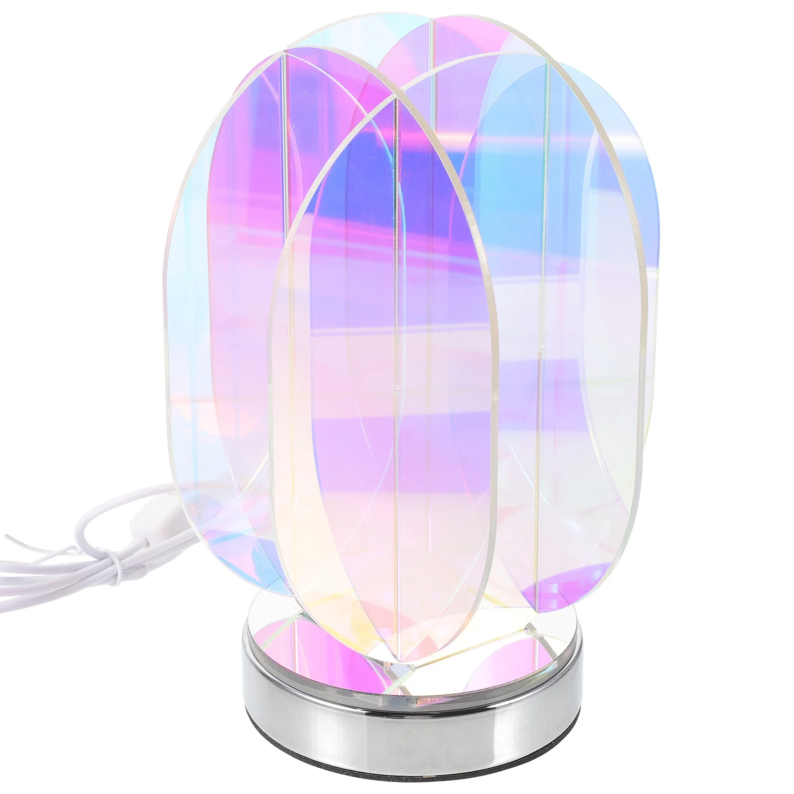 

Colorful Acrylic Desktop Lamp For Home Hotel Dorm Decor Romantic Night Light Bedside Lamp Simple Chic Design