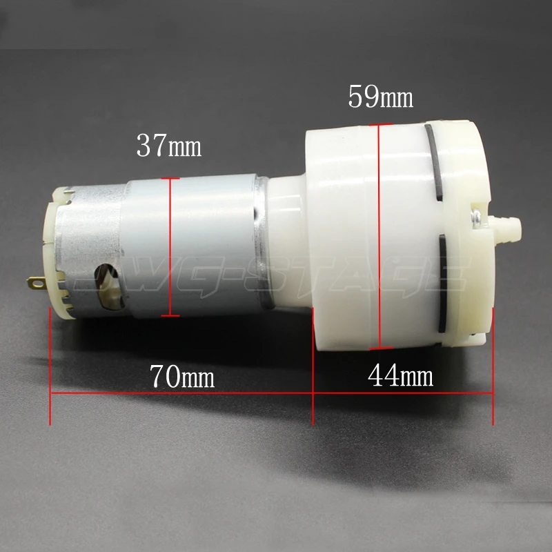 555 Air Pump Dc 12V High Flow Vacuum Pump Negative Pressure Pump Exhaust Pumping Inflation Pump