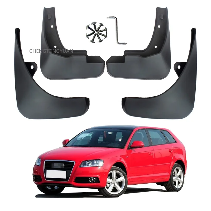 For AudiA3 Hatchback Ⅱ Mud Flaps Splash Guards Audi A3 Hatchback Mudguards 4pcs 2003-2012