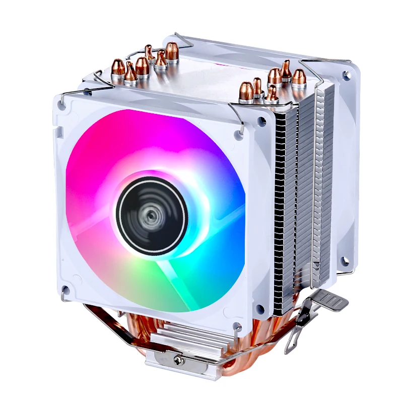 XUANFENG Chłodzenie Komputerowe Procesora 2/4/6 Heat Pipe Wentylator Chłodzący CPU Chłodzony Powietrzem Kompatybilny z LGA2011 x99 E5 2066 115x 1200 1700 AM4 — zdjęcie 5