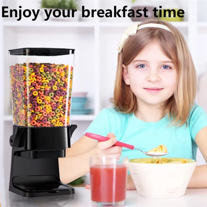 HITL Dispenser per cereali da banco con coperchi, contenitori per organizzazione e conservazione per cucina e dispensa, dispenser per cereali di riso