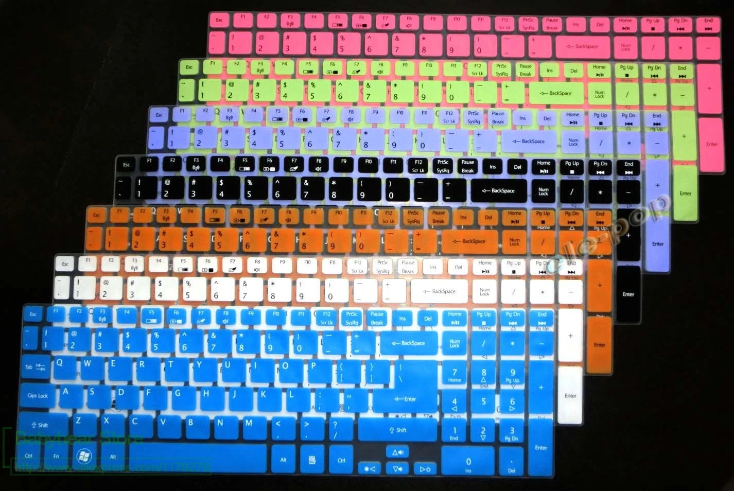 For Acer Aspire E5-521 E5-521G E5-551 E5-551G E5-571 E5-571G V5-561 V5-561PG 15 inch Keyboard Cover Protector Skin