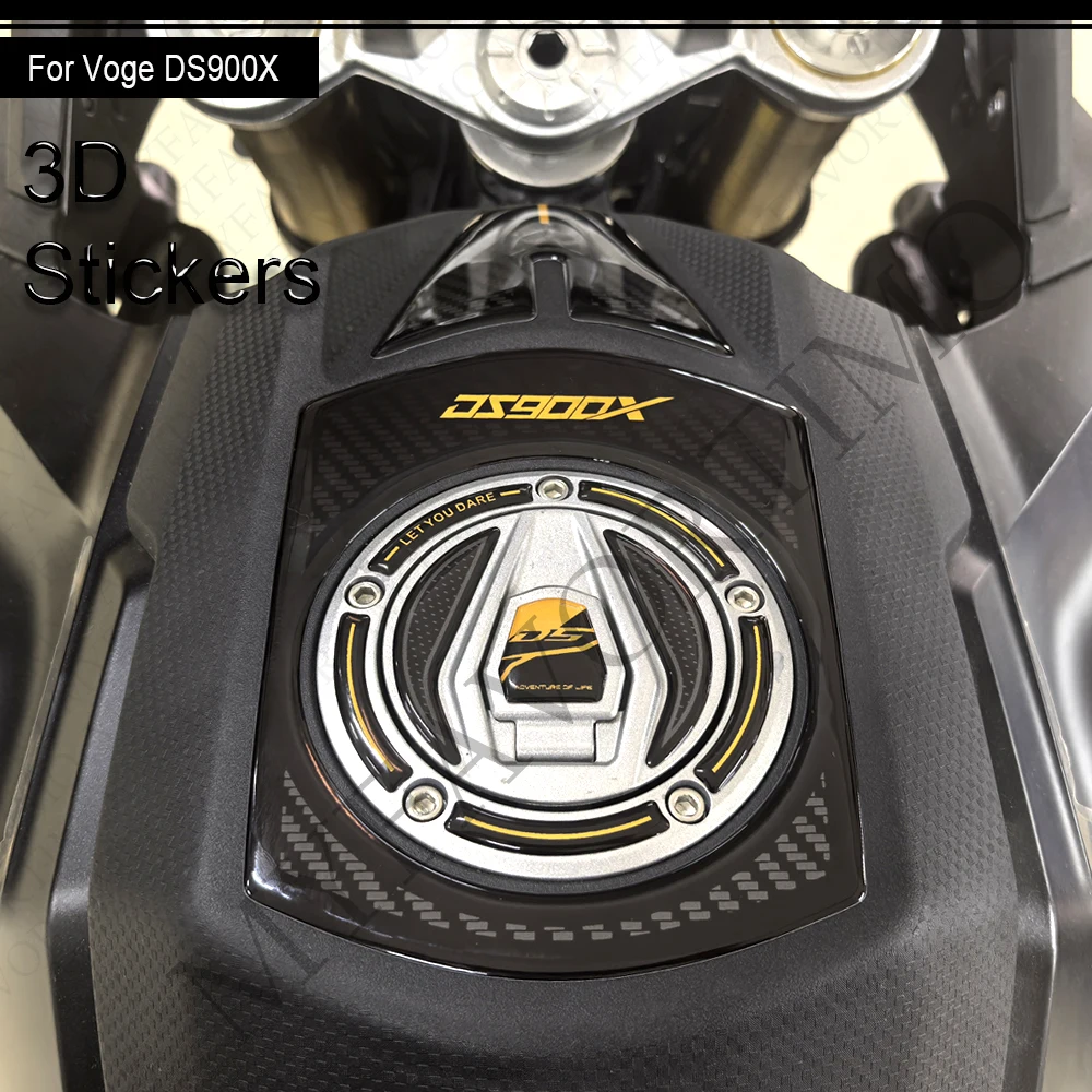 ل VOGE DS900X 900DSX مغامرة موتو خزان الوسادة الغاز زيت الوقود حامي ملصقات الشارات هدية الحاجز VOGEDS900X 2024 2025