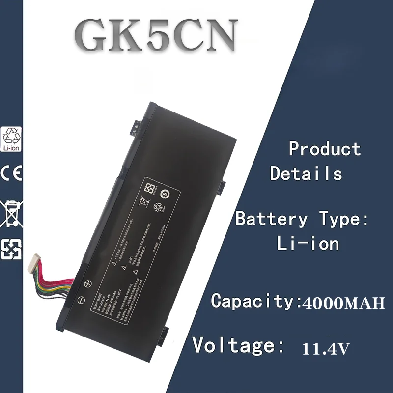 

Новый сменный аккумулятор для ноутбука 11,4 В, 4000 мАч — совместим с механической революцией GK5CN x8ti Deep Sea Ghost Z2 air F117-B1