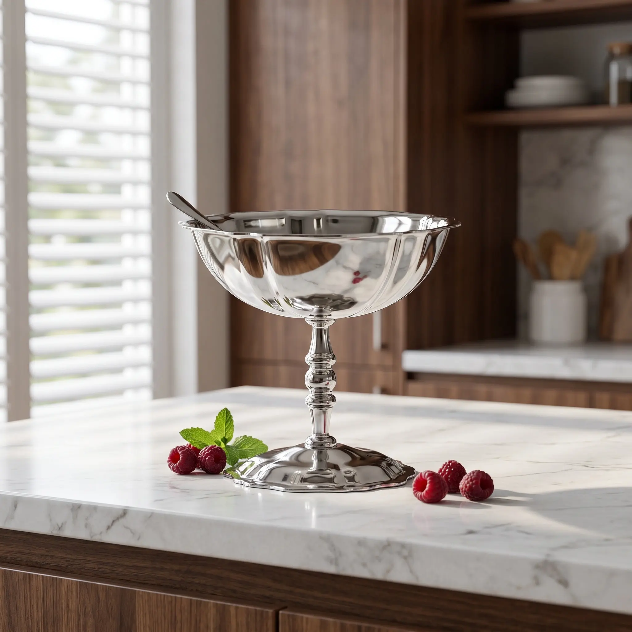 1Set Stainless Steel Ice Cream Bowl Footed Dessert Cup 4.4oz Mirror Finish Reusable Snack Salad Serving Bowl for Party