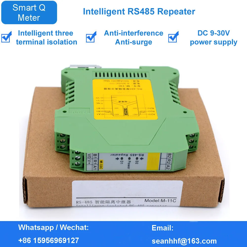 Industrial-grade photoelectric filter RS485 repeater signal amplifier guide rail intelligent isolation grid isolator