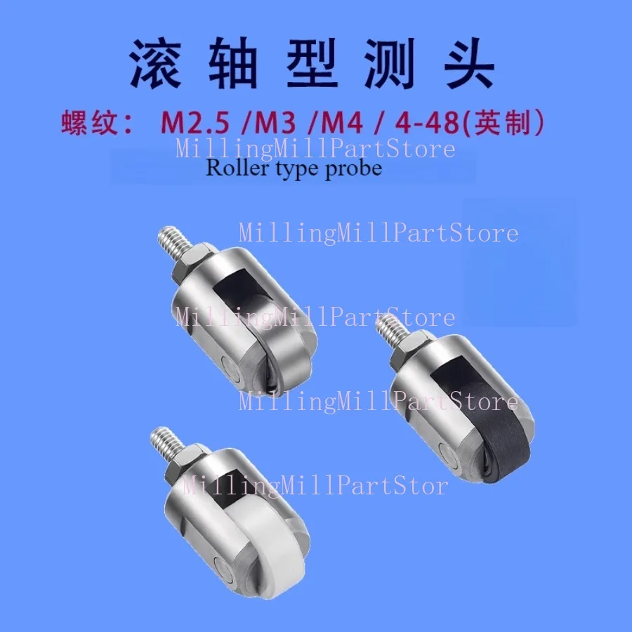 M2.5 Threaded Contact Point for Dial Indicator Standard Depth Gauge Roller Tip Parts Probe Measure Parts Point Roller