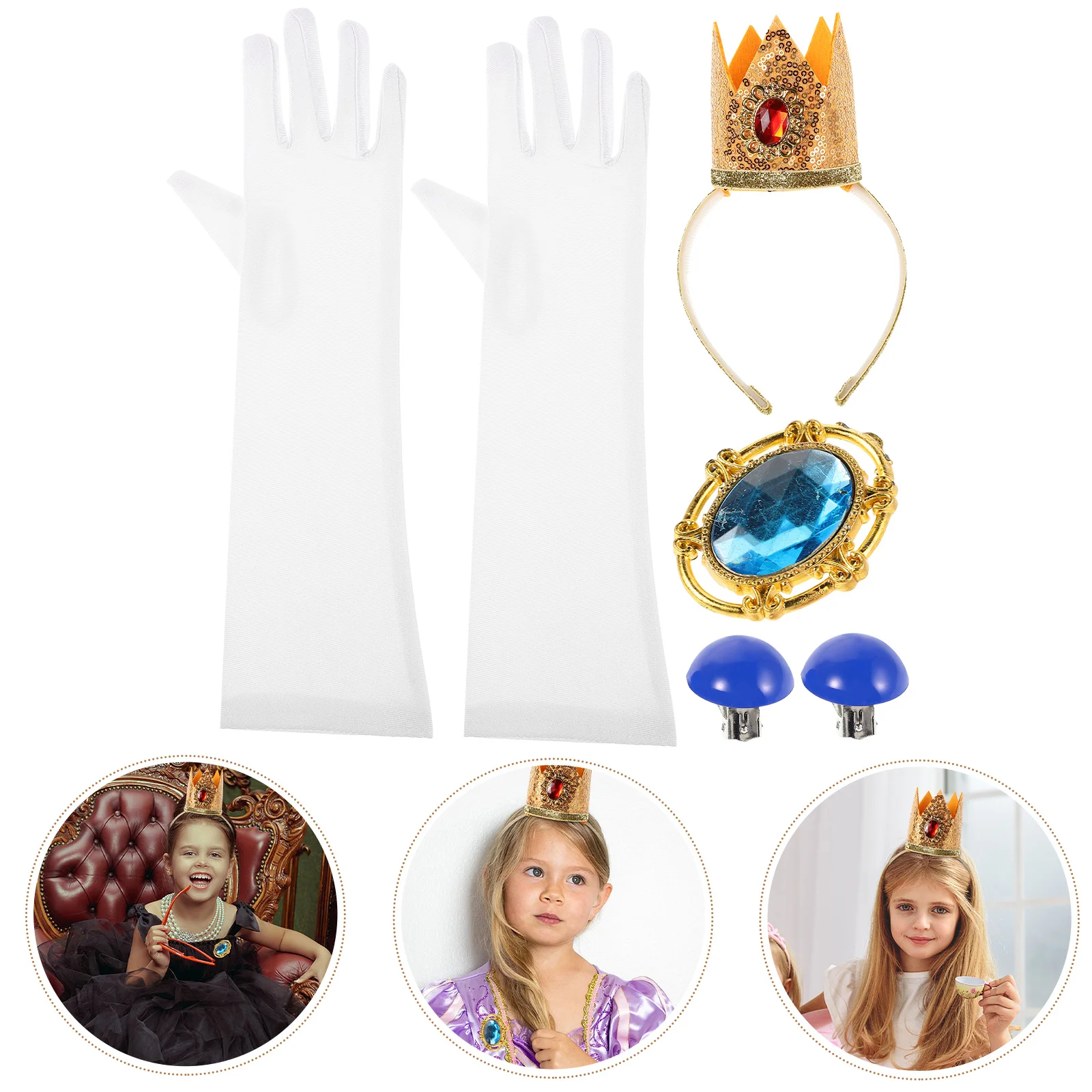 

Cosplay Costumes Princess Style Dress up Kit Clothing Props Decorative Supplies Acrylic Accessory Toddler Adult Accessories