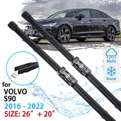 Car Front Wiper Blade For Volvo S90 2016 2017 2018 2019 2020 2021 2022 Windscreen Windshield Accessories Window Brushes Washer