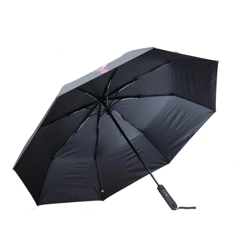 Intelligent electric umbrella Fully automatic folding umbrella Men's enlarged double umbrella