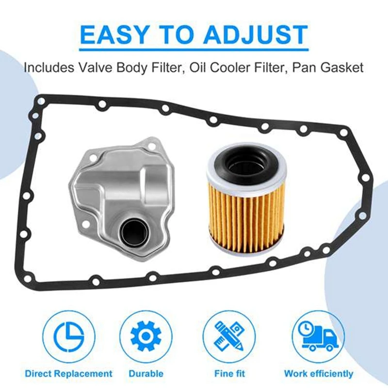 Car Automatic Transmission Oil Filter Set RE0F10A 31728-1XZ0D 31726-1XF00 2824A006 31726-1XZ0A For Nissan Cars 07-18