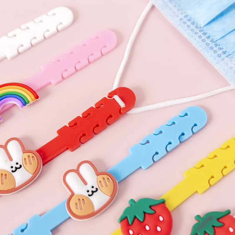 Maska silikonowa przedłużacz sznurek ochraniacz na ucho z regulowanym antypoślizgowym maski na twarz ucha