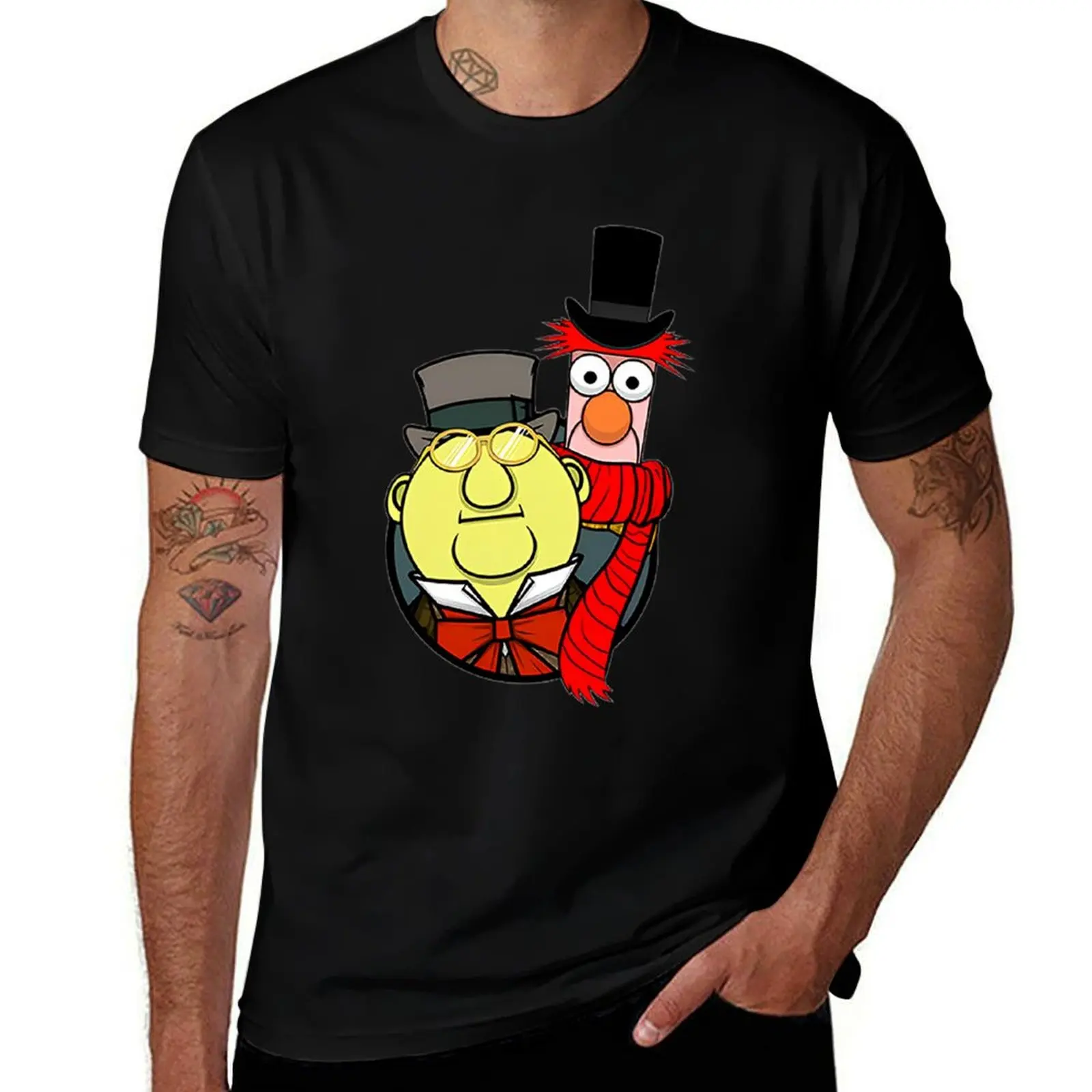 

Muppets Christmas Carol - Bunsen Honeydew and Beaker T-Shirt boys animal print summer shirt fruit of the loom mens t shirts