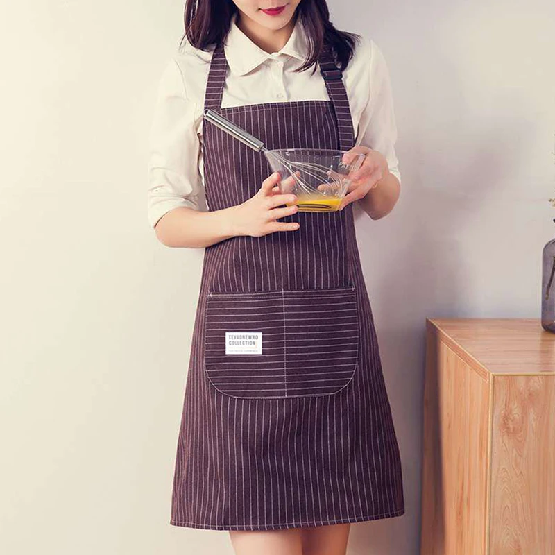 New Fashion  Kitchen Aprons For Woman Men Chef Work Apron For Grill Restaurant Bar Shop Cafes Beauty Nails Studios Uniform