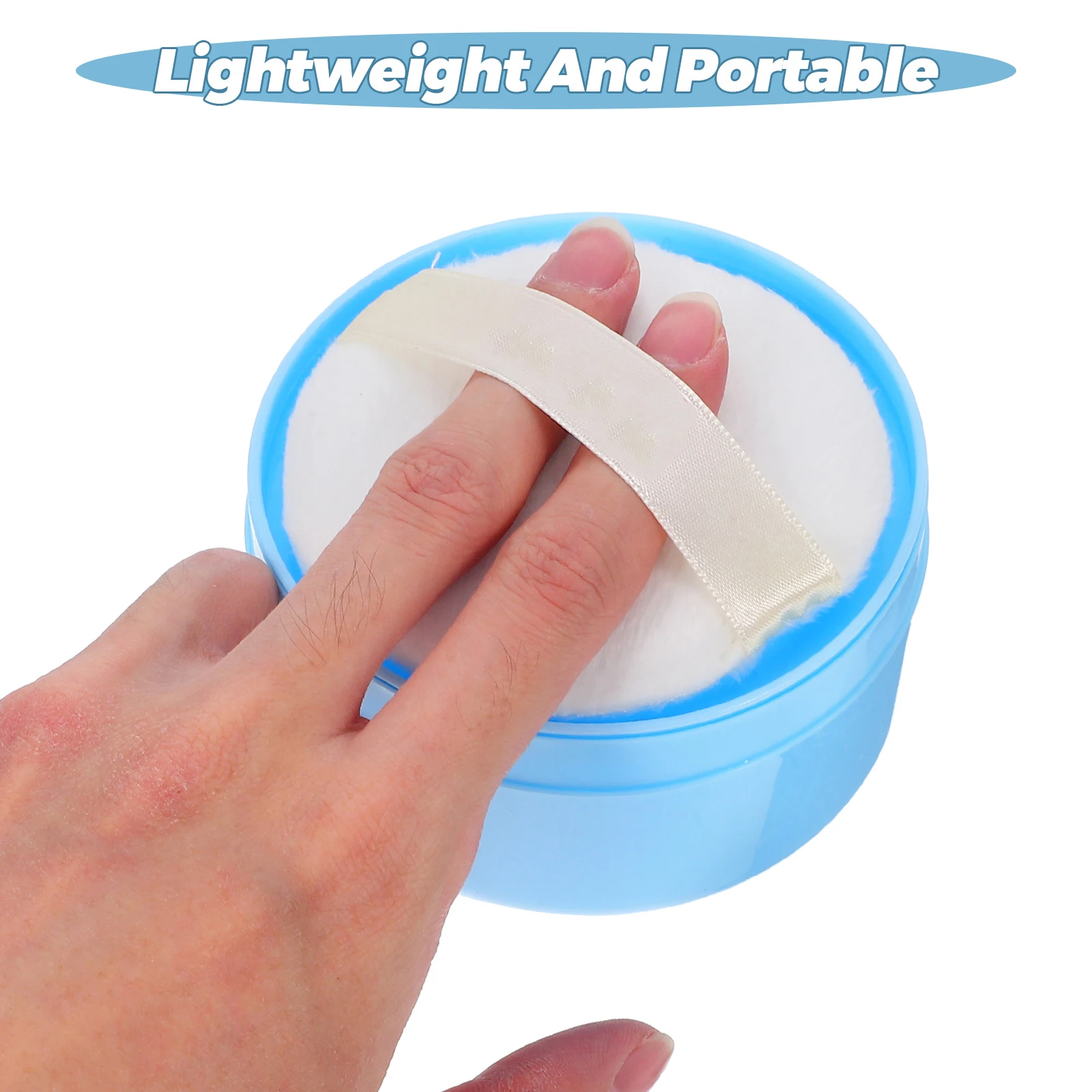 電気ボディパウダーボックス花嫁ディスペンサープラスチックタルカムパフケース