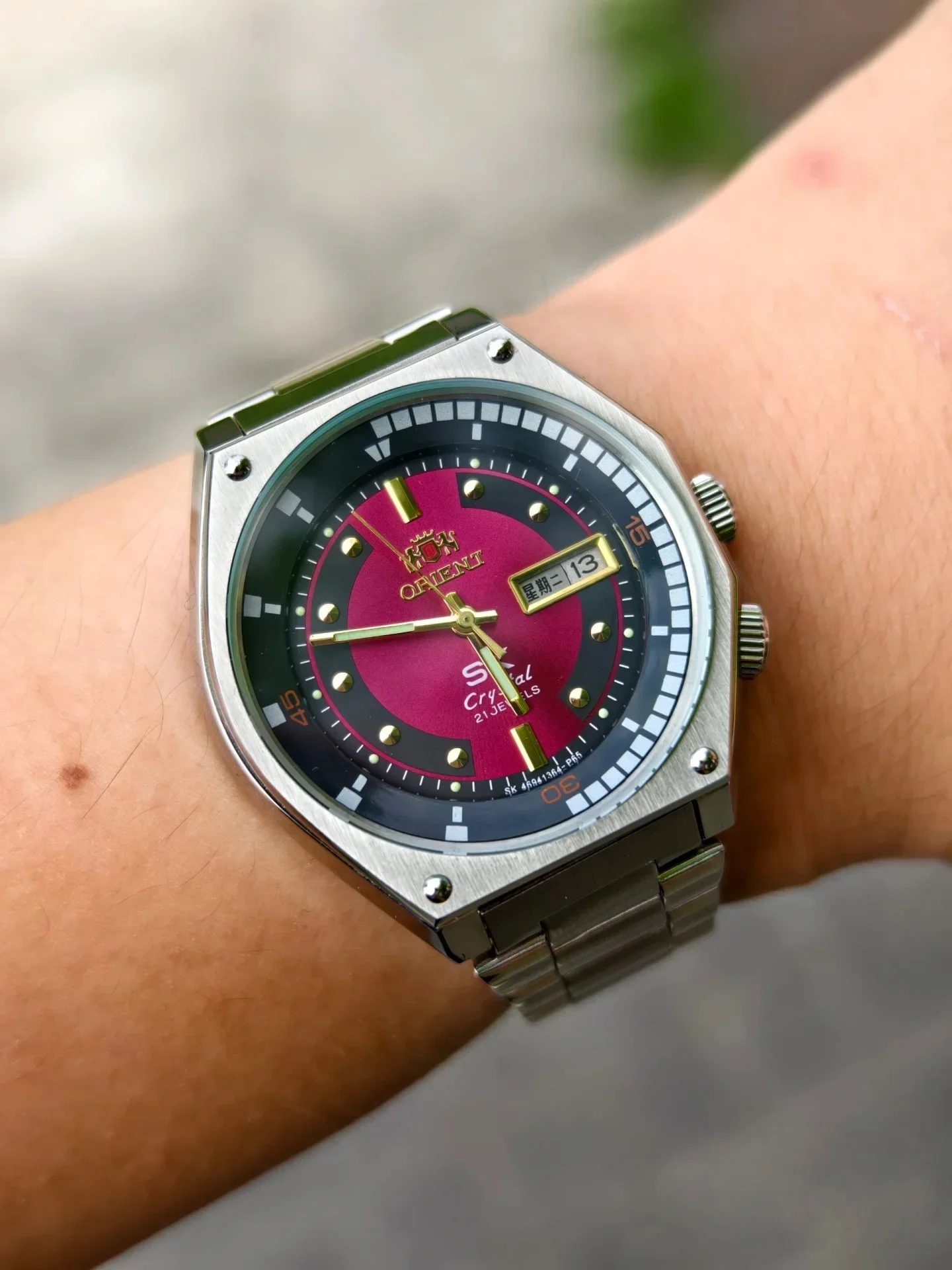 

Mechanical Watch All Men's Mechanical Watch Night Light Display Waterproof Hollow Dial Full Function Orient WAtch