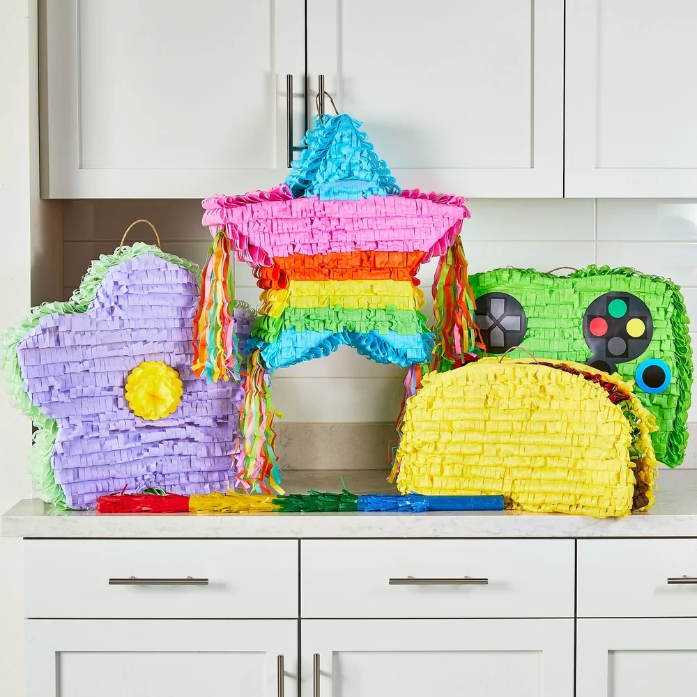 Multicolor Arcobaleno Stella Pinata 20 Pollici Gioco Decorativo per Feste Divertimento Bambini Adulti Riempimento con Caramelle Giocattoli Compleanni Perfette Celebrazioni