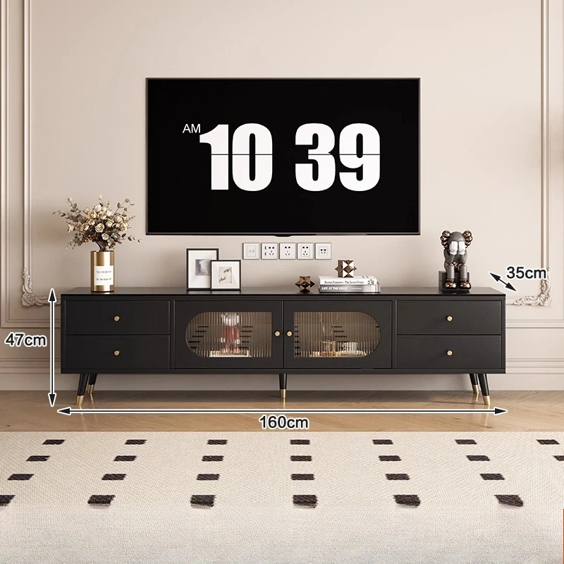 

Недорогая тумба под телевизор с длинными ящиками, тяжелая, простая, минималистичная, роскошная, современная дизайнерская тумба для ТВ, мебель для гостиной