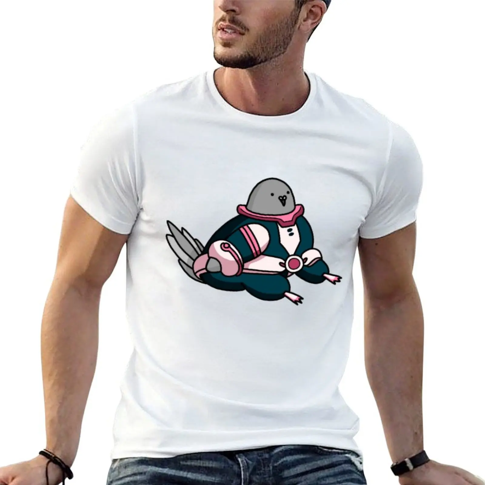 

Uraraka pigeon T-Shirt man t shirt heavy cotton t shirts with prints T-Shirt