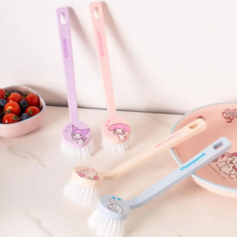 Sanrio Pot Brushing Kawaii Hello Kitty Kuromi Kitchen Brushing Pot Dishwashing Instagram Korean Cartoon Anime Friends Gift - view 2