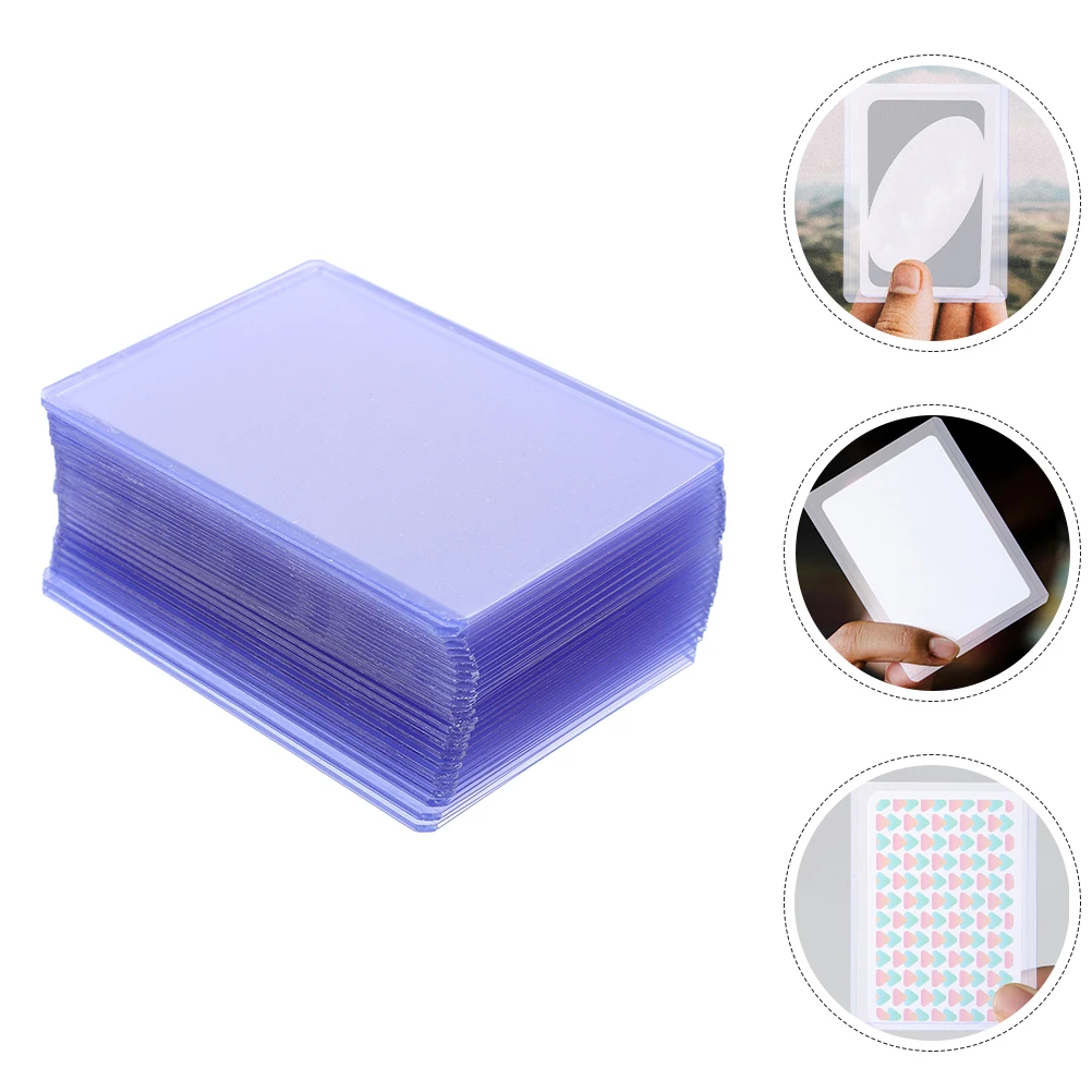

30 Pcs Card Storage Set Clear Matte Sleeves Double Sided Games Protector Pvc Binder