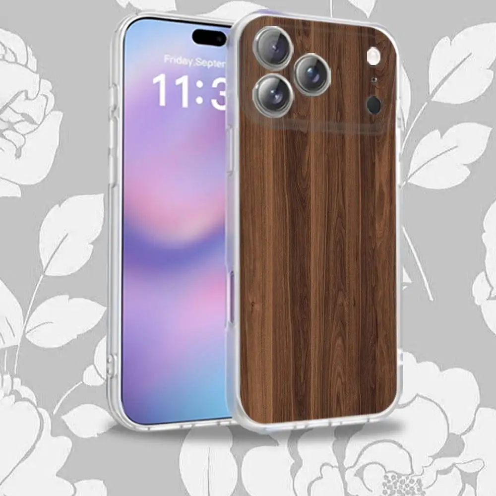 حافظة هاتف W-WoodS مطبوعة طبيعية لهاتف iPhone 16,14,11,17,13,15,12,Air,Plus,Pro,Max,E,Mini Frosted for MagSafe Magnetic