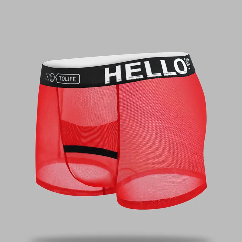 

1 шт. сексуальное мужское нижнее белье, подходящее для рождественских вечеринок и галажей, модный оригинальный дизайн из прозрачной сетки, трусы в стиле бикини.