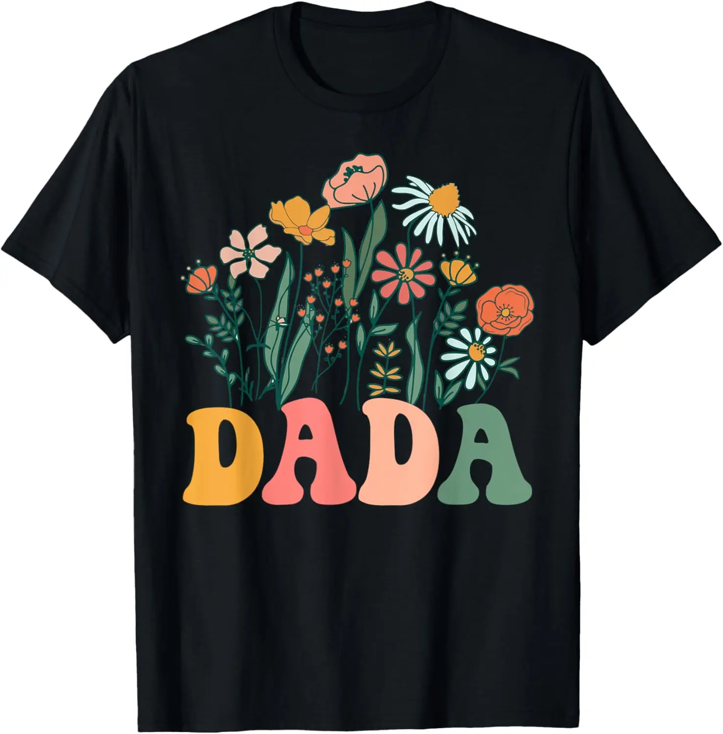 New DADA Wildflower First Birthday & Baby Shower T-Shirt