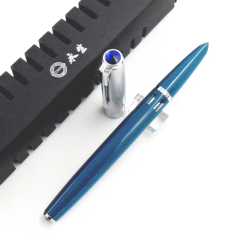 Wingsung 601 Piston Filling Fountain Pen High Quality Acrylic Resin Hidden NIb Design Office School Writing Ink Pens With Box