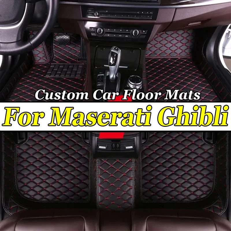 

Изготовленные на заказ 3D автомобильные коврики с полным покрытием для Maserati Ghibli 2014-2018 GranTurismo Levante Quattroporte, аксессуары для интерьера