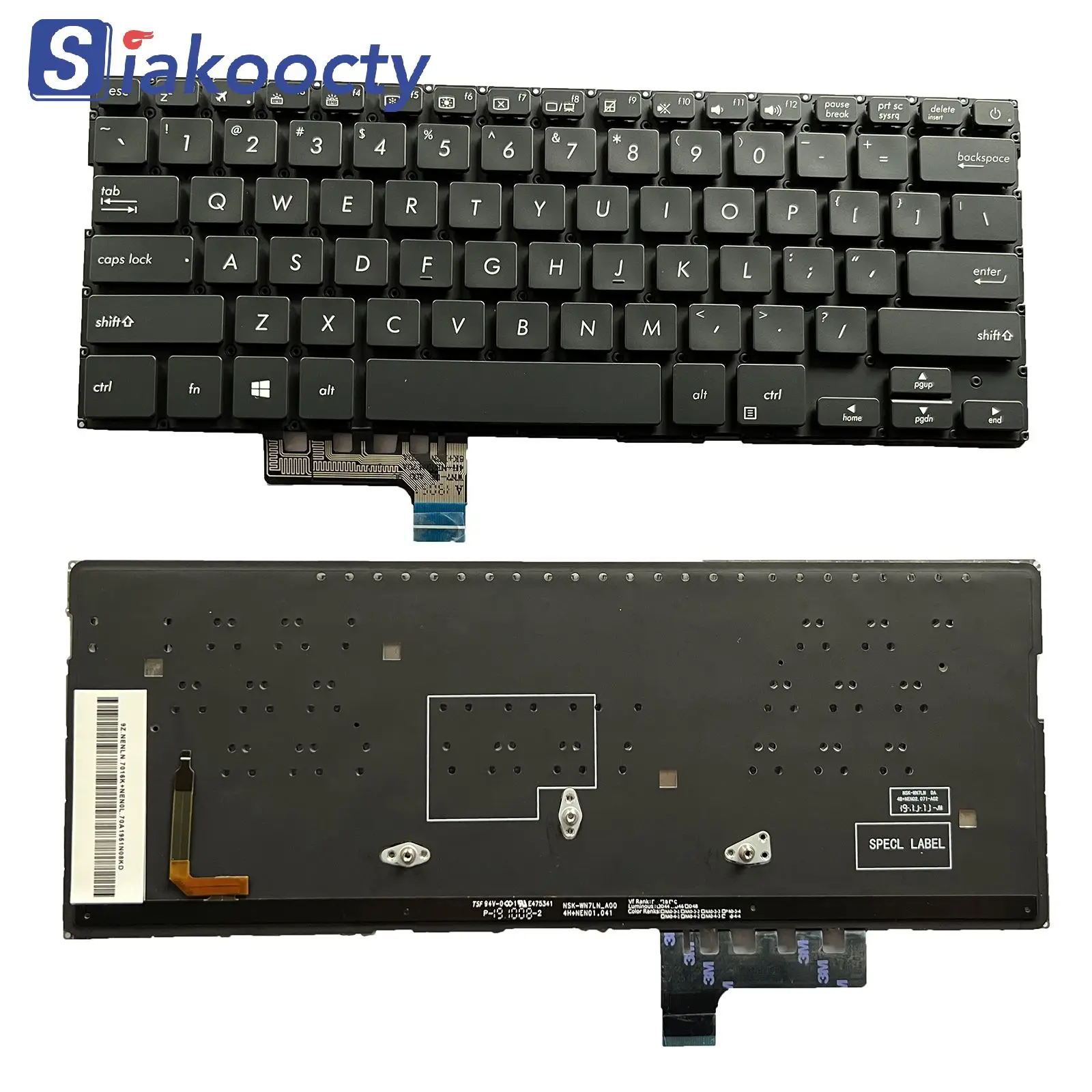 

New For ASUS UX331 UX331UN UX331UA UX331FA UX331FN U3100U US Laptop Keyboard Backlit