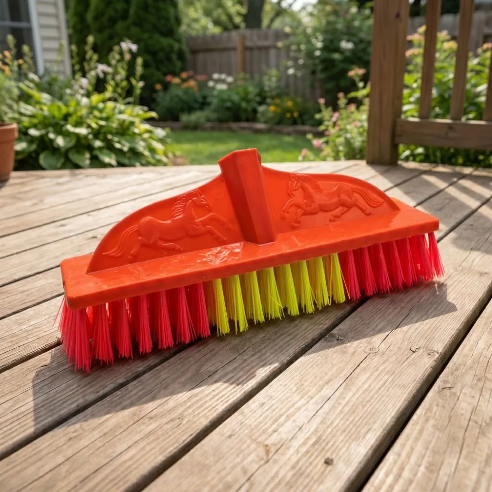 Household Cleaning Tool Tile Brush Scrubbing Sturdy Bristles Floor Cleaner Heavy Duty Thick Plastic Cleaning Brush Bathroom