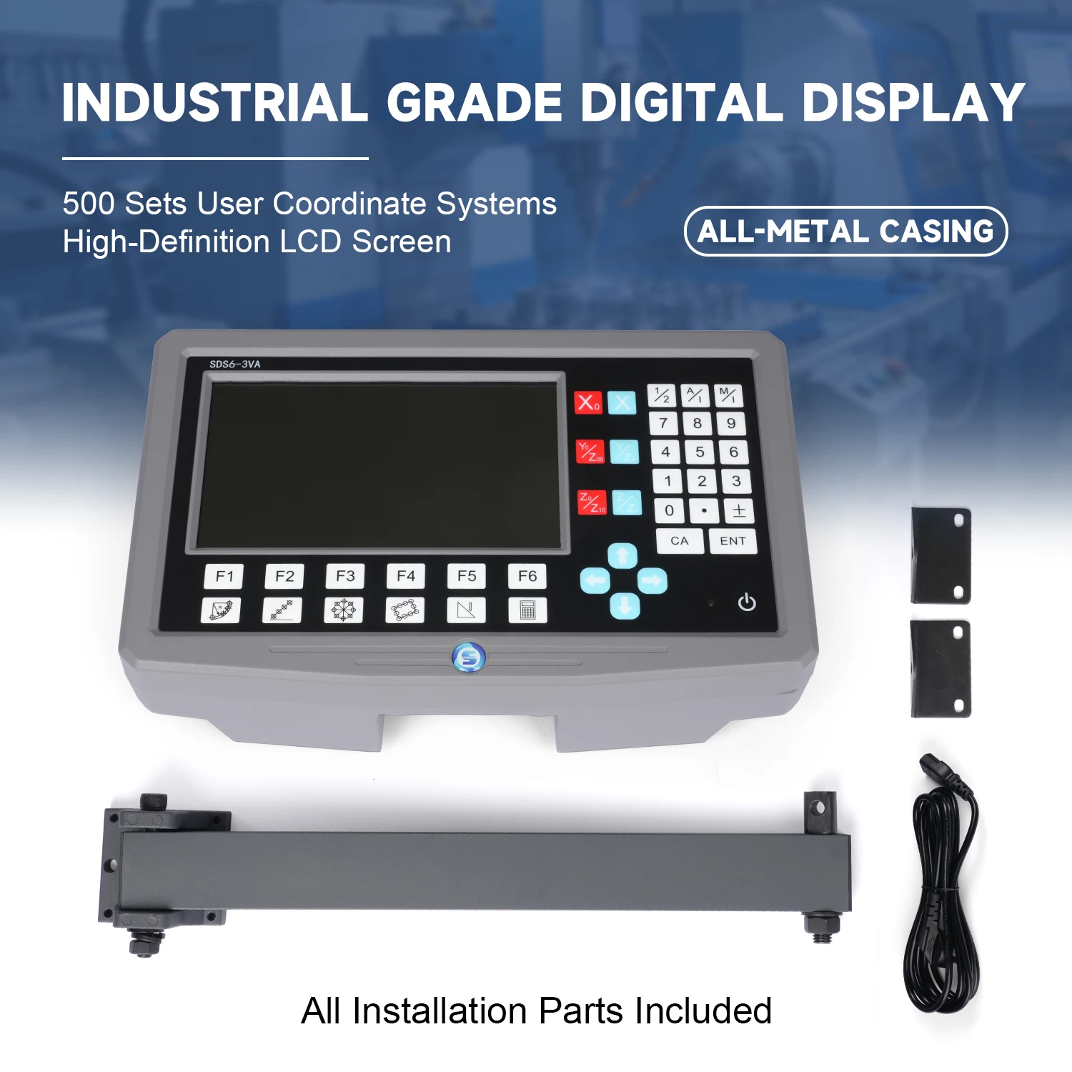 3VA 2 3 Axis DRO System + KA300 Linear Scale Kit 100-1000mm Stroke 1 5um Resolution CNC Machine Digital Display High Accuracy +