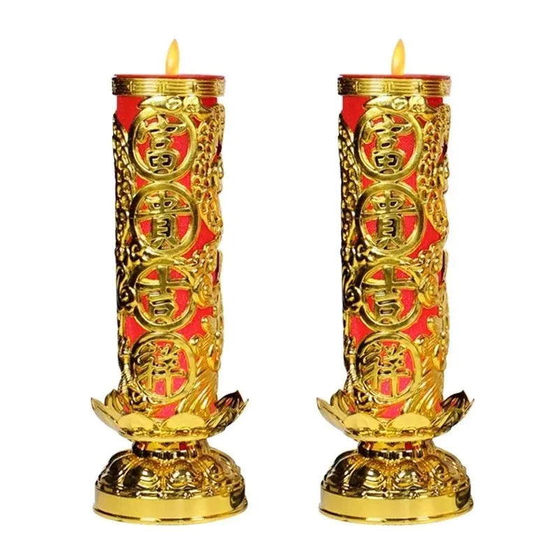 The electric candle bulb LED electrolier lamp for the Temple Buddha light mammon make offerings to Buddha Buddhist supplies