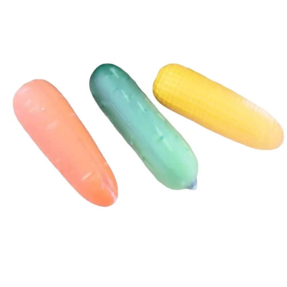 Wax Coating Carrot Squeeze Sound Crispy Kneading Crunchy Vegetables Squishy Funny Hand Relax Sensory Stress Office Desk