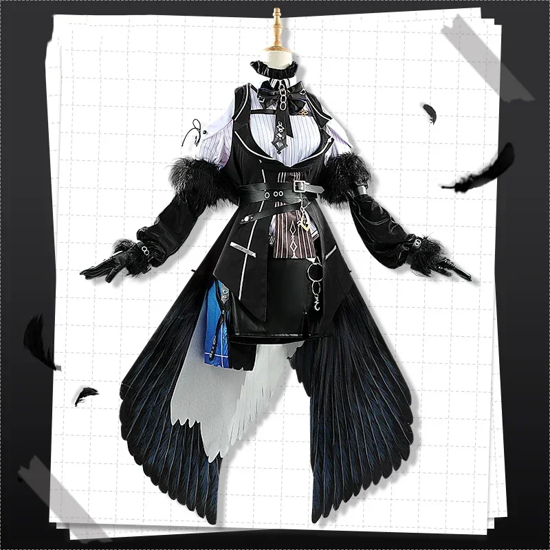 Nerissa Ravencroft Cosplay Costumes Anime Clothing Women Cute Party Dress Suit Halloween Carnival Uniforms Custom Made