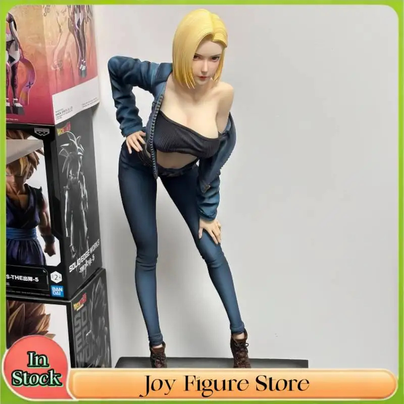 

In Stock 42cm Anime Dragon Ball Figure No.18 Action Figures Pvc Statue Collection Model Desk Decoration Doll Toy Birthday Gifts