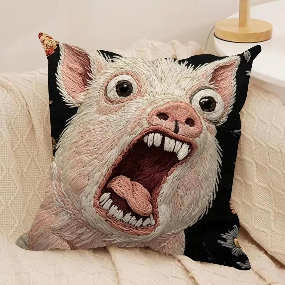 Double Sided Charlie Kirk R.I.P Pillow Case, Vintage Soft Pillow Cover for Couch Sofa and Bedroom Decor