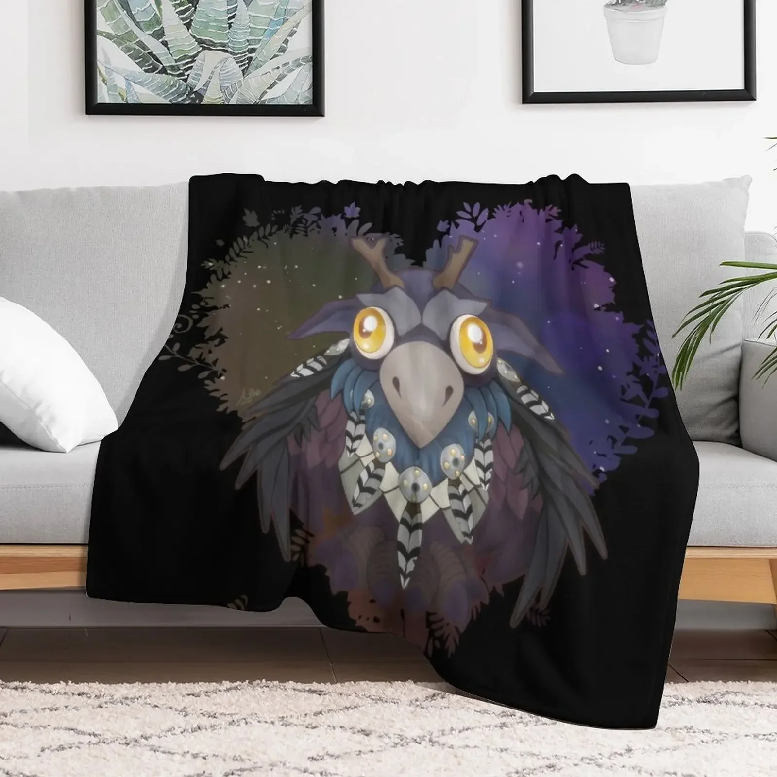 cute little druid Throw Blanket Beautifuls Polar Heavy manga Blankets