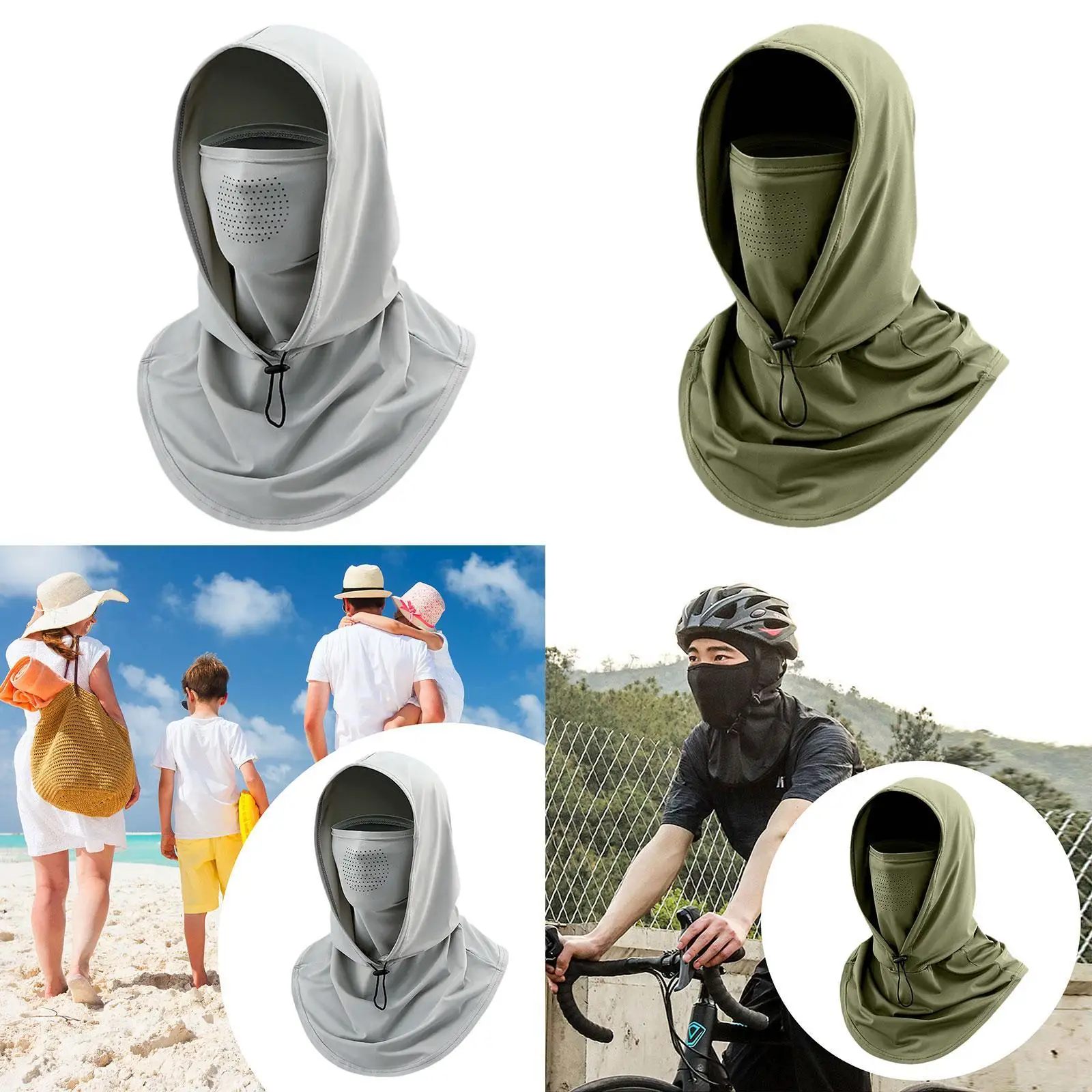 Balaclava máscara facial cabeça máscara pescoço guarda chapelaria proteção solar capuz para homens mulheres para escalada ao ar livre esportes patinação esqui