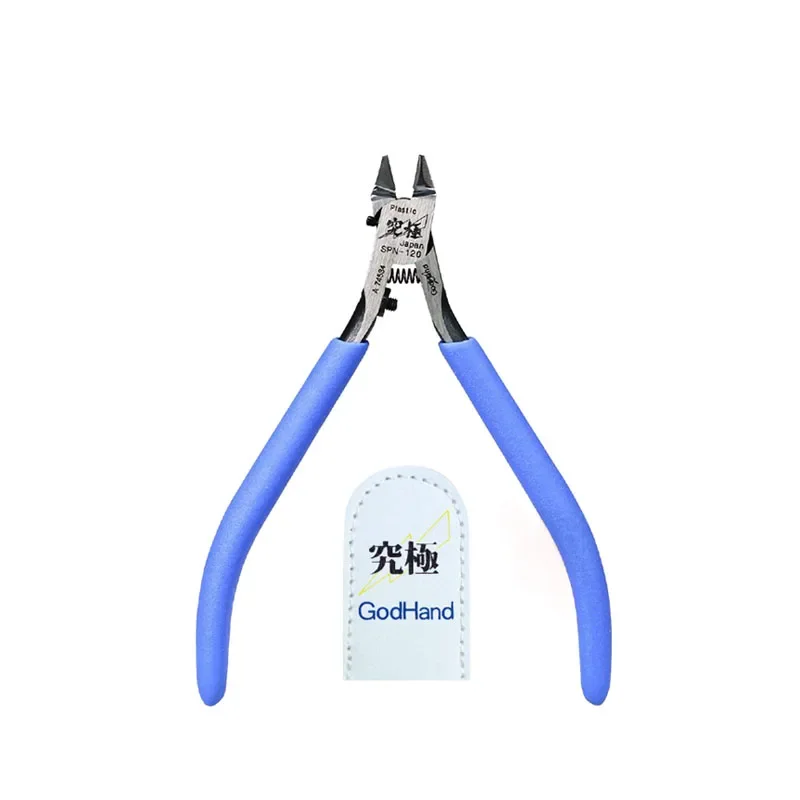 GodHand GH-SPN-120 Ultimate Nipper 5.0 Plastic Model Tool Blue Ultra-thin Single-edged Diagonal Pliers Plastic Cutting Nippers