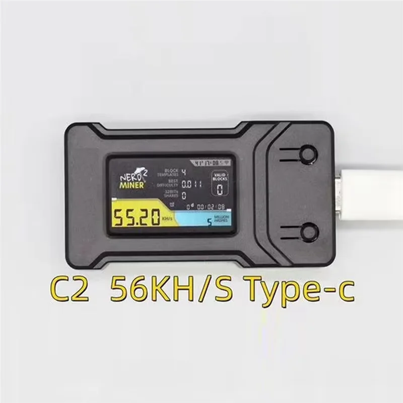 ทนทาน-Nerdminer V2 56KH/S Hashrate Mini Bitcoin Solo Lottery Miner BTC Crypto Solo Miner Bitcoin Mining Machine Btc หวย,Ne