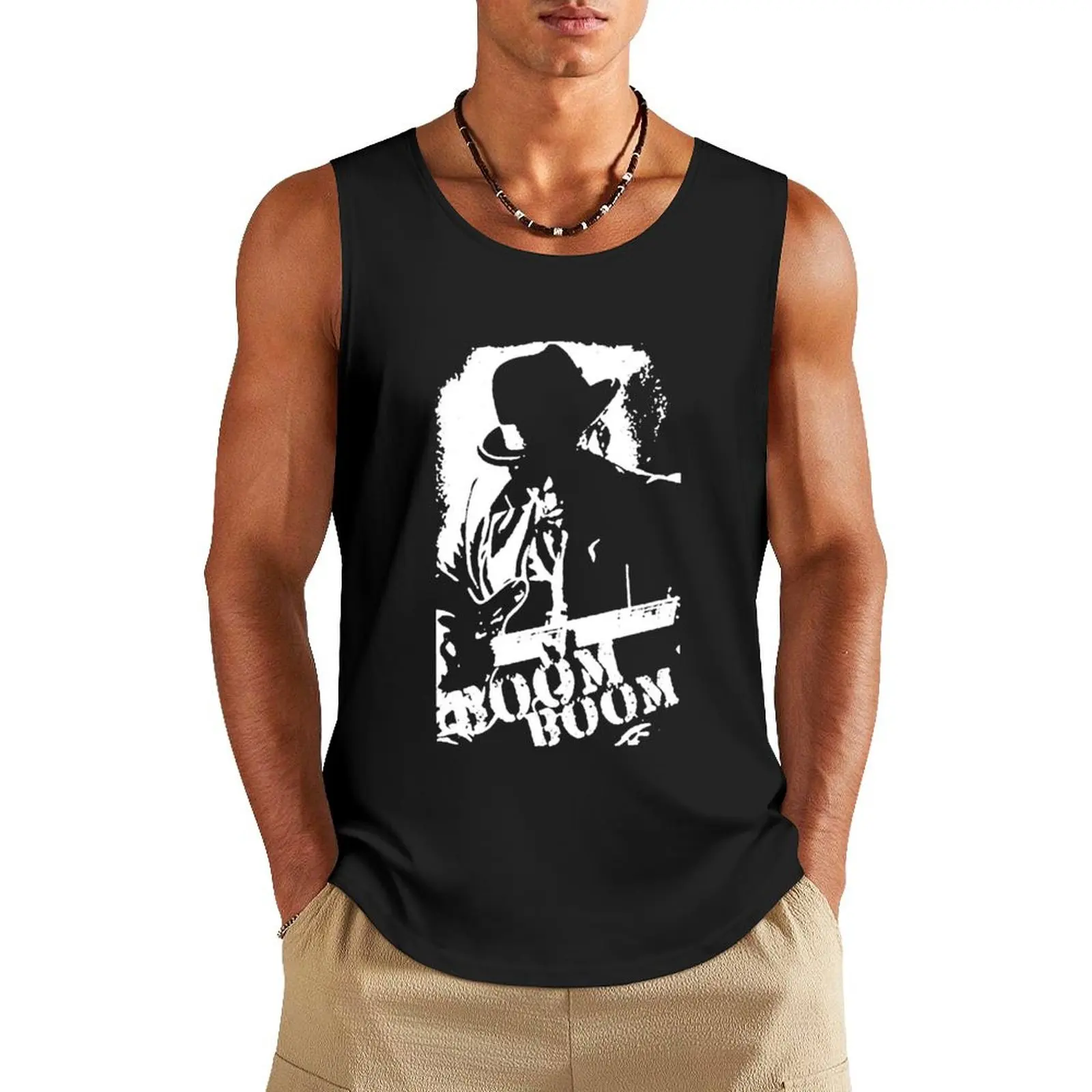 

John Lee Hooker Tank Top Men's sleeveless summer clothes men 2025 basketball man sexycostume