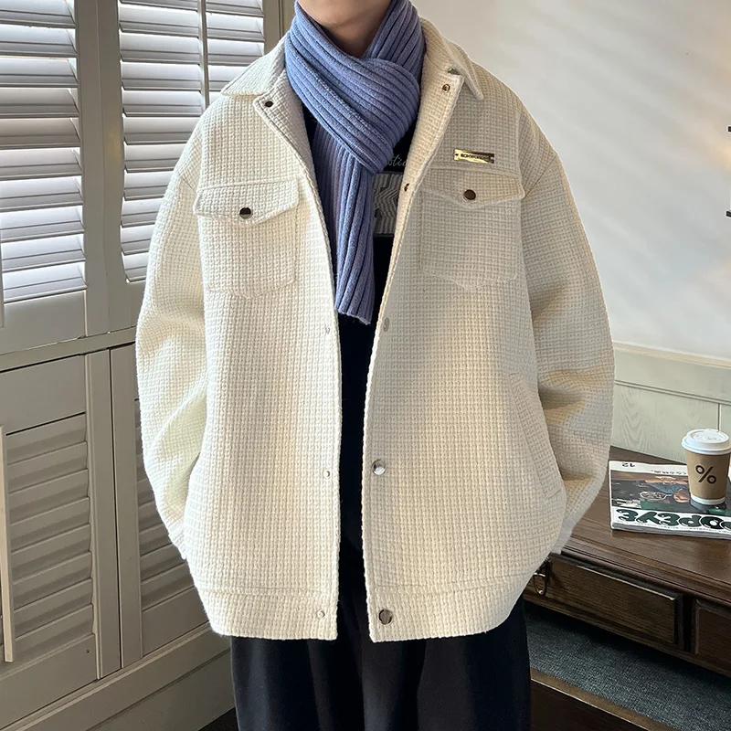 

Casual Men's Jaet Spring Autumn Sle Mature Sensation High Quali Workwear irt American Leisure Faionable Outerwear