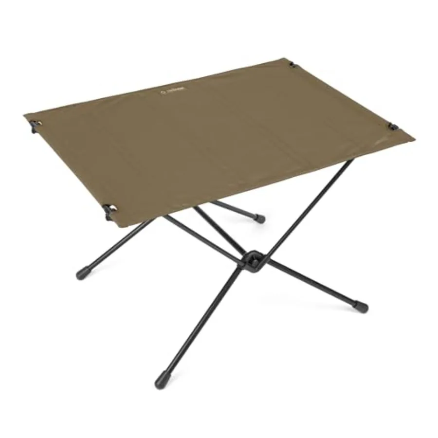 Table One Hard Top Lightweight, Collapsible, Portable, Outdoor Camping Table, Large - 29.5 x 22.5 Inches, Coyote Tan