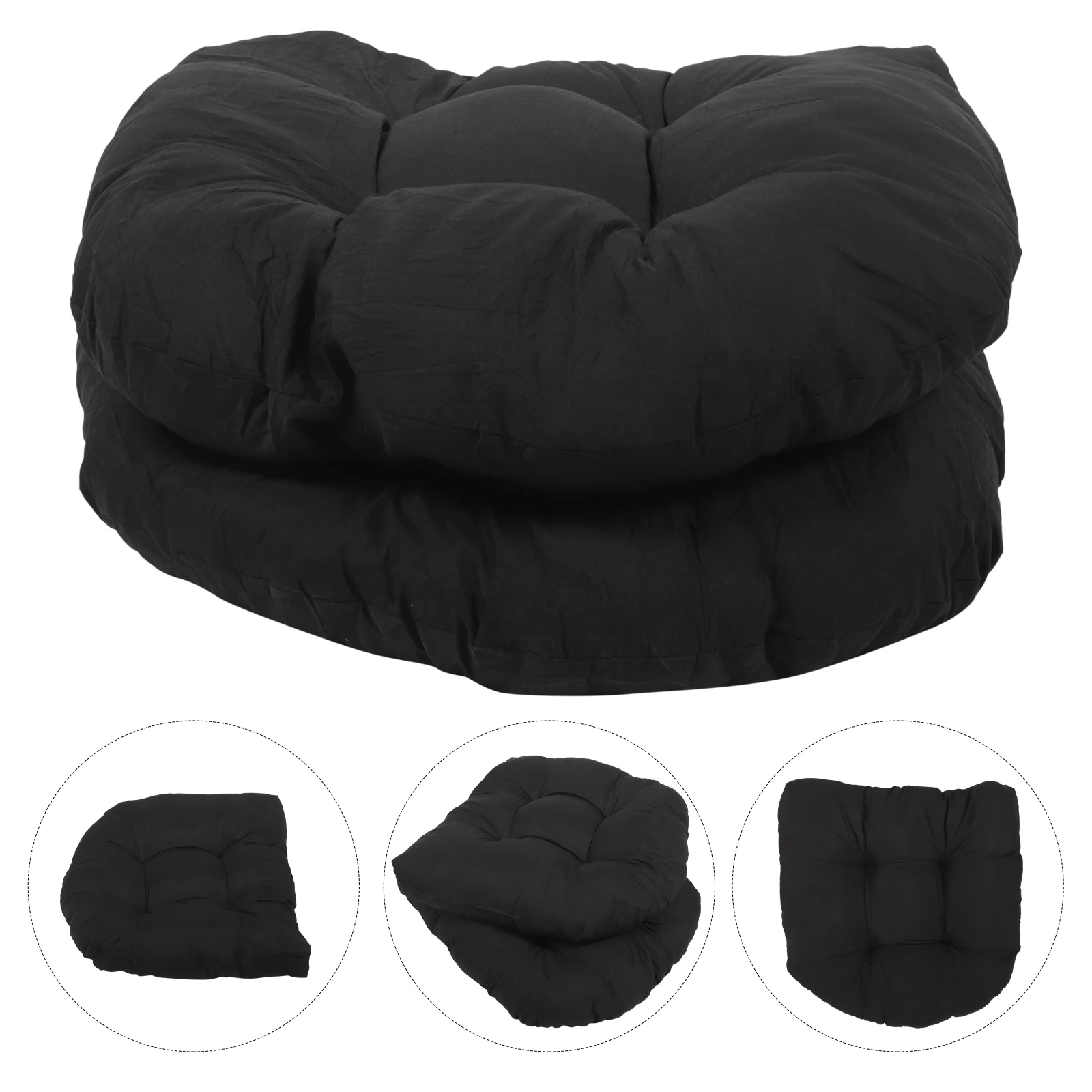 

2pcs Outdoor Garden Chair Cushion Patio Sofa Cushion Rattan Chair Mat Thickened Seats Cushion Pad Outdoor Wicker Chair Cushion