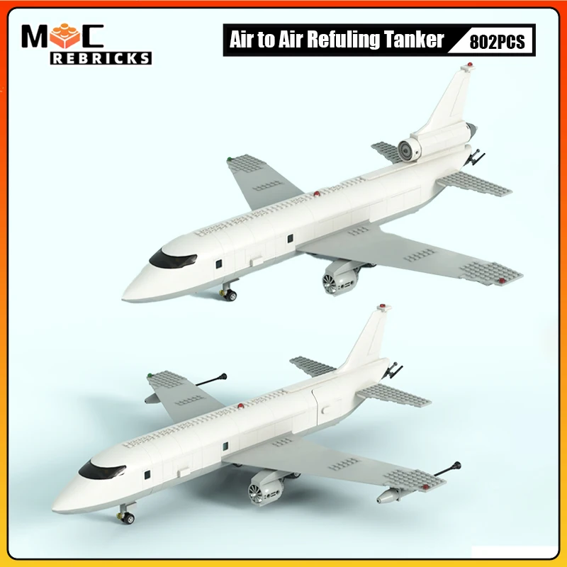 

MOC Building Block Military Series Air to Air Refuling Tanker KC-46/10 Pegasus Extender Model Bricks Boy Toys Xmas Gifts