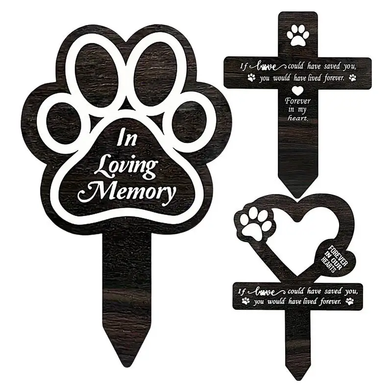 Dog Grave Marker Dog Cemetery Garden Stake Memorial Yard Decorations Pet Loss Outdoor Plaques Dog Claw Sympathy Yard Decor